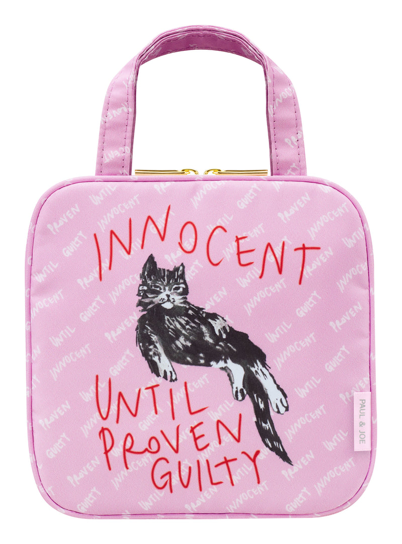 Innocent Until Proven Guilty Pink Cat Pouch