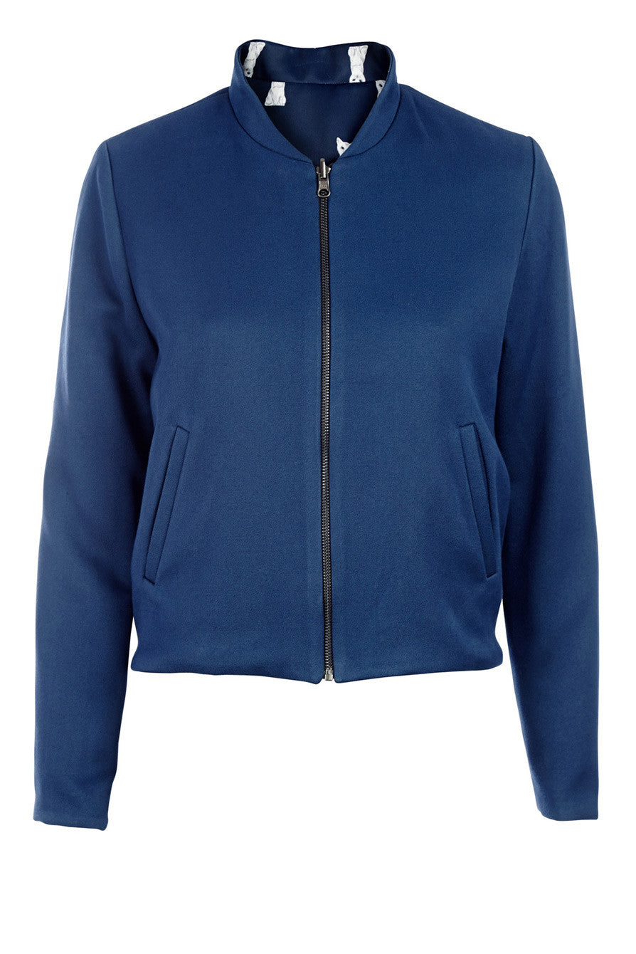 Cute Navy Reversible Jacket