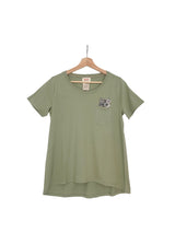 Glendale Cat Pocket Tee - Green